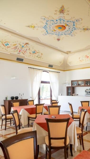 Sala ristorante della masseria
